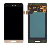 Дисплей Samsung J320H/DS Galaxy J3 (2016) + тачскрин (сенсор), золотистый, TFT, копия