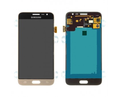 Lcd Samsung J320H Galaxy J3 2016 Duos / J320F + touch-screen (sensor), gold, OLED, copy good quality
