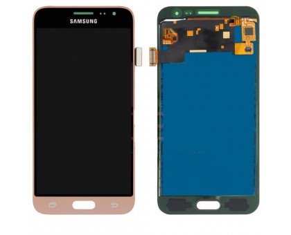 Lcd Samsung J320H Galaxy J3 2016 Duos / J320F + touch-screen (sensor), gold, original, re-glued glass