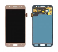 Дисплей Samsung J500H Galaxy J5 + тачскрин (сенсор), золотистый, OLED, копия хорошего качества