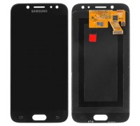 Дисплей Samsung J530F Galaxy J5 2017 + тачскрин (сенсор), черный, Amoled, оригинал , переклеено стекло