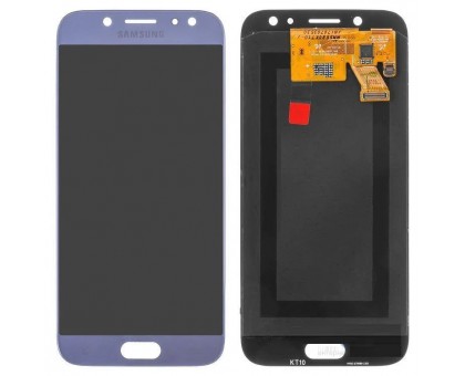 Дисплей Samsung J530F Galaxy J5 2017 + тачскрин (сенсор), голубой, Amoled, оригинал , переклеено стекло