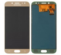 Дисплей Samsung J530F Galaxy J5 2017 + тачскрин (сенсор), золотистый, Amoled, оригинал , переклеено стекло