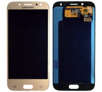 Дисплей Samsung J530F Galaxy J5 2017 + тачскрин (сенсор), золотистый, OLED, копия хорошего качества