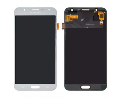 Дисплей Samsung J701F Galaxy J7 Neo + тачскрин (сенсор), серебристый, OLED, копия хорошего качества