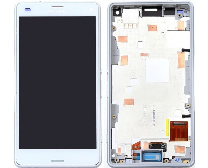 Lcd Sony D5803 Xperia Z3 Compact / D5833 + touch-screen (sensor), white, in frame, original