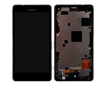 Lcd Sony D5803 Xperia Z3 Compact / D5833 + touch-screen (sensor), black, in frame, original