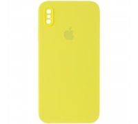 Чехол Silicone Case Square Full Camera Protective (AA) для Apple iPhone XS (5.8