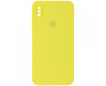 Чехол Silicone Case Square Full Camera Protective (AA) для Apple iPhone XS (5.8
