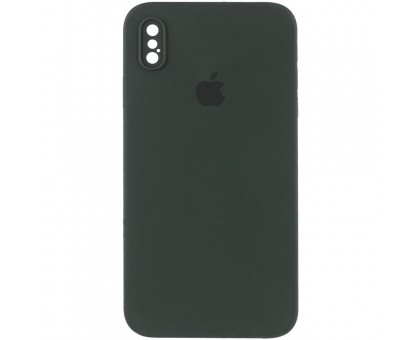 Чехол Silicone Case Square Full Camera Protective (AA) для Apple iPhone XS (5.8