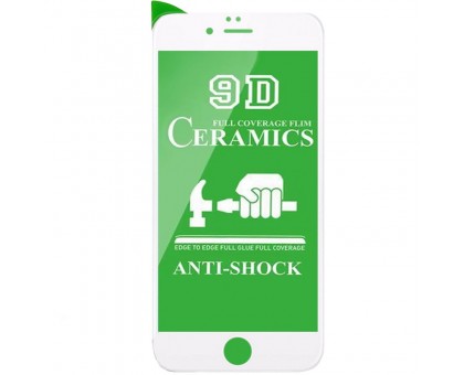 Защитная пленка Ceramics 9D (без упак.) для Apple iPhone 7 plus / 8 plus (5.5