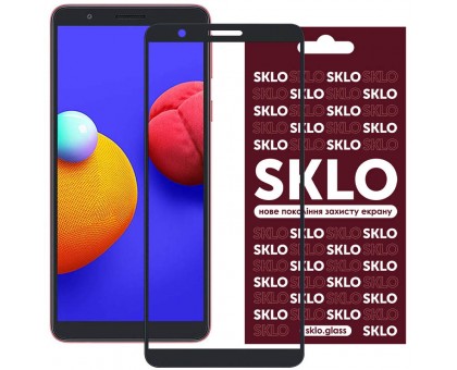 Защитное стекло SKLO 3D (full glue) для Samsung Galaxy M01 Core / A01 Core