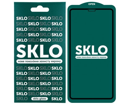 Защитное стекло SKLO 5D (full glue) для Apple iPhone 12 Pro / 12 (6.1