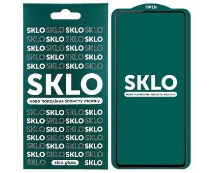 Защитное стекло SKLO 5D (full glue) для Realme 7 Pro